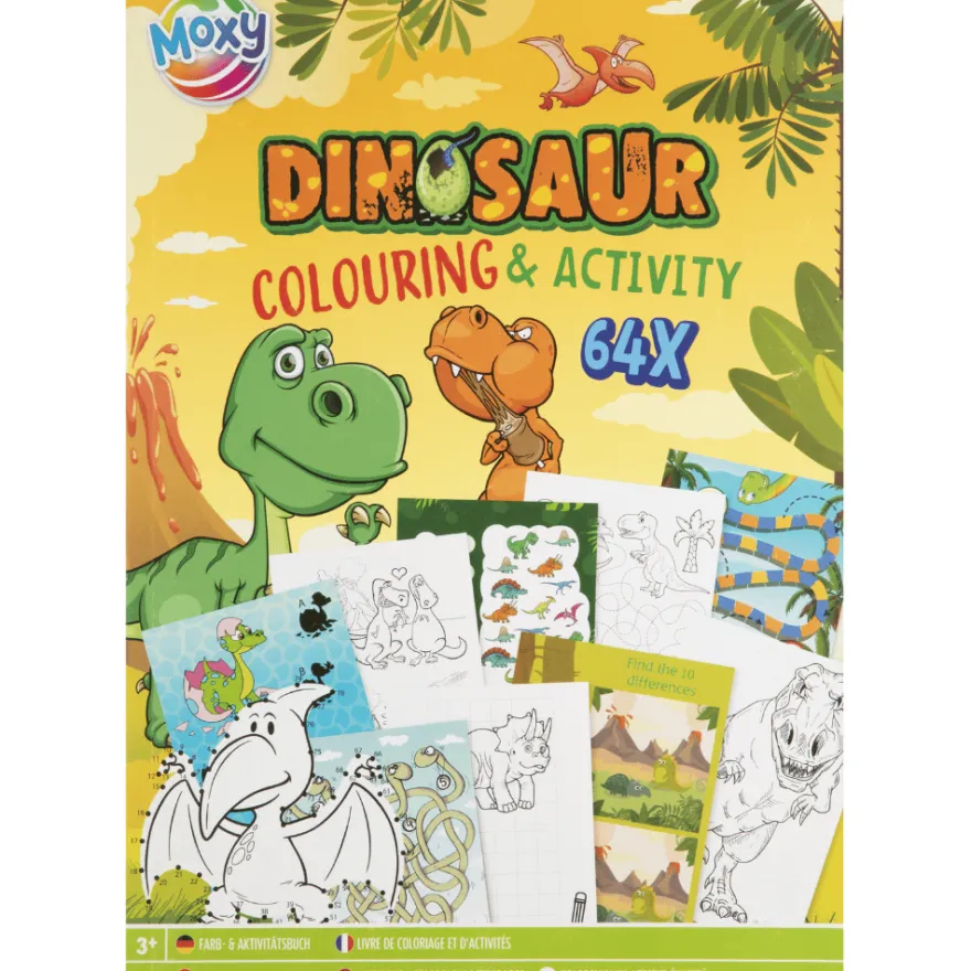 Aktivitetsbok – Dinosaurier, 64 sidor
