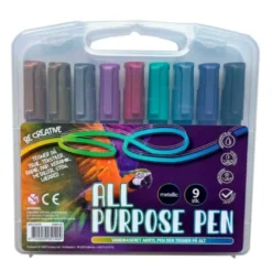 Allroundpennor - Metallic, 9 st.