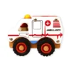 Ambulans med gummihjul – H: 9,5 cm