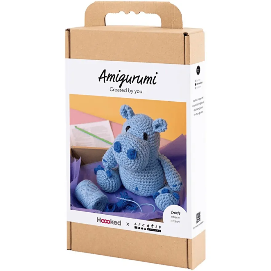 Amigurumi-virkpaket – Flodhästen Frode