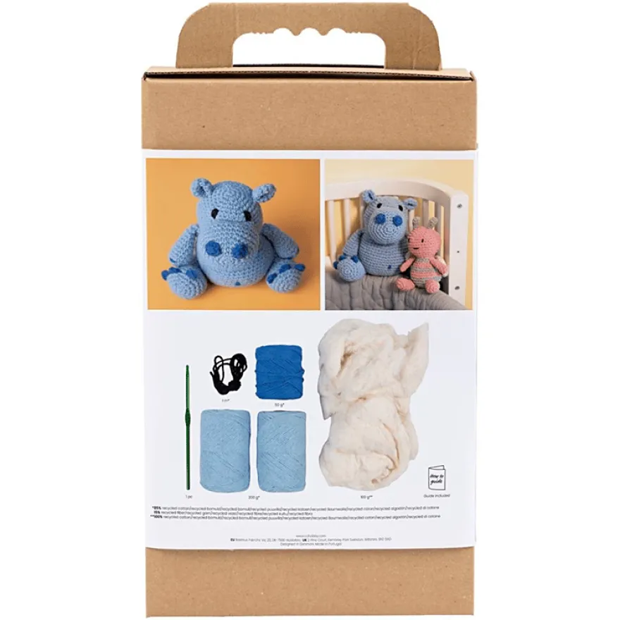 Amigurumi-virkpaket – Flodhästen Frode