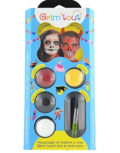 Ansiktsfärger - Halloween, palett med 4 färger