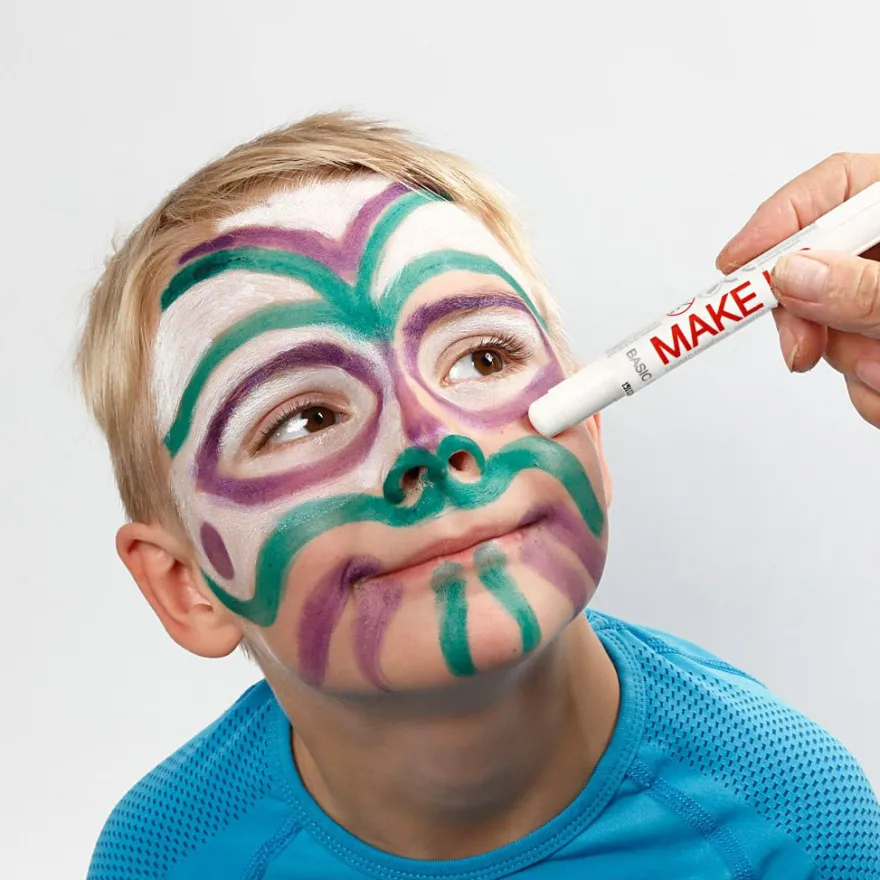 Ansiktsfärg - Make Up-pennor, grundfärger, 6 st.