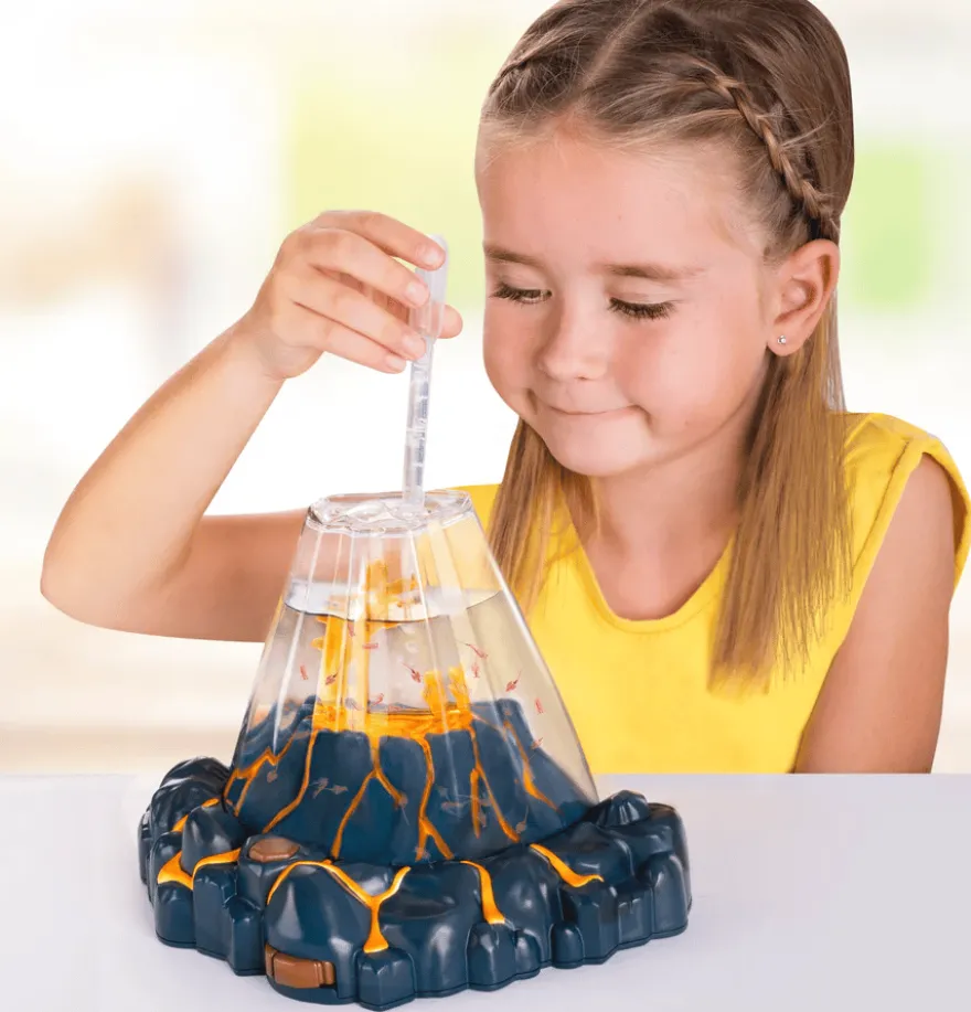 Aqua Dragons i vulkanakvarium med LED-ljus