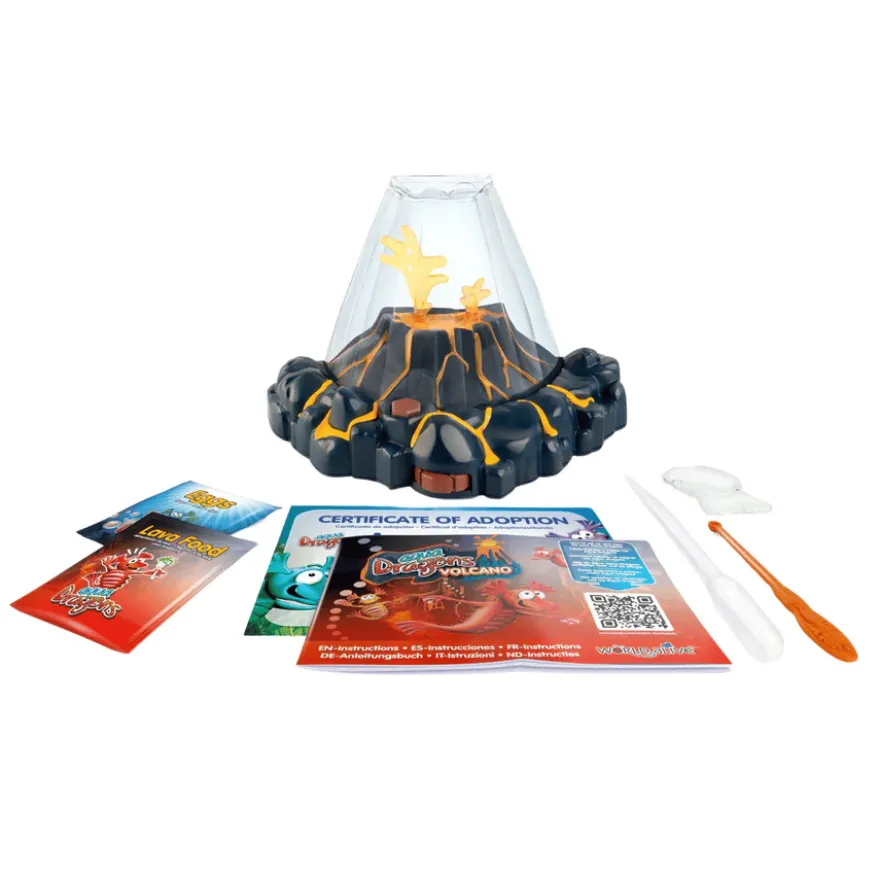 Aqua Dragons i vulkanakvarium med LED-ljus