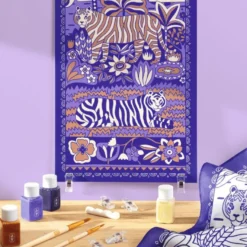 Atelier 10 – Sidenmåleri (tigrar)