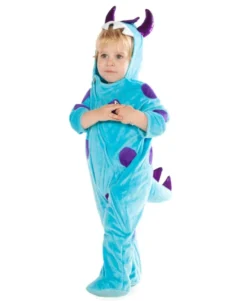 Babyoverall, blått monster