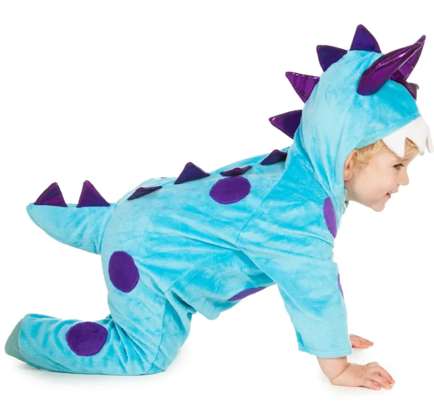 Babyoverall, blått monster