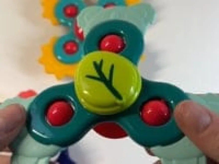 Baby Spinners med sugkopp, 3 st.
