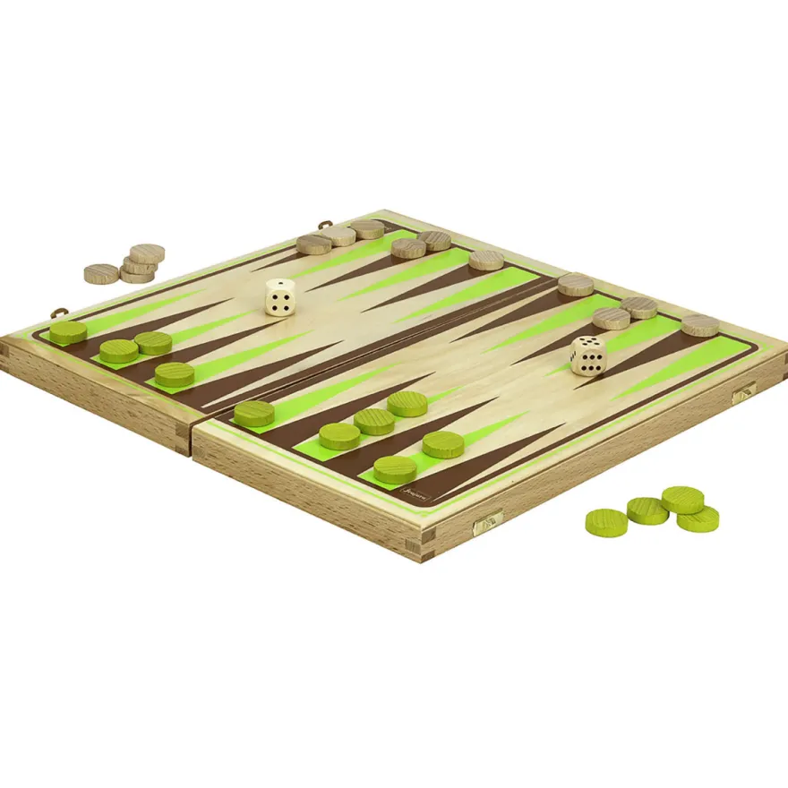 Backgammon i trälåda