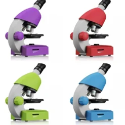 Barn- och junior-mikroskop med LED, 40x-640x