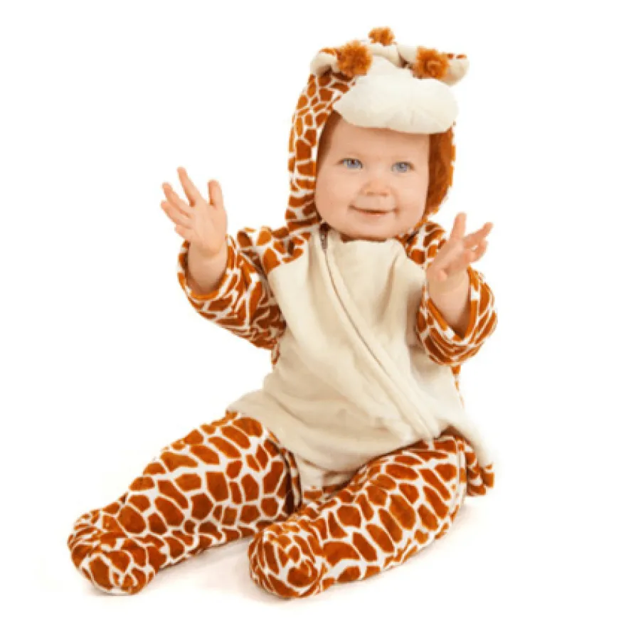 Bebis-heldräkt, Giraff - Flera storlekar