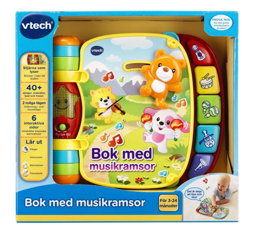 Bok med musikramsor