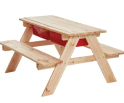 Bord- och bänk-möbel för sand, vatten och lera