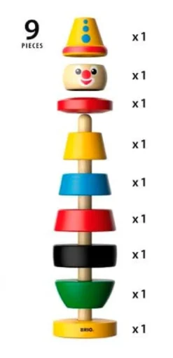BRIO Stapelclown