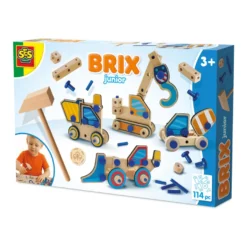 BRIX junior – Arbetsfordon, 114 delar