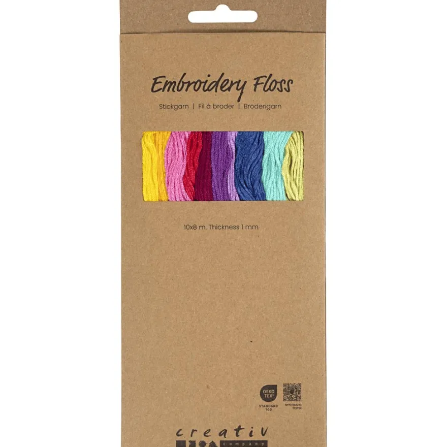 Broderigarn – Colorful, 10 x 8 meter