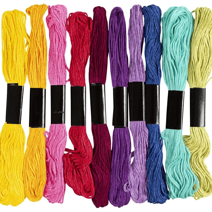 Broderigarn – Colorful, 10 x 8 meter