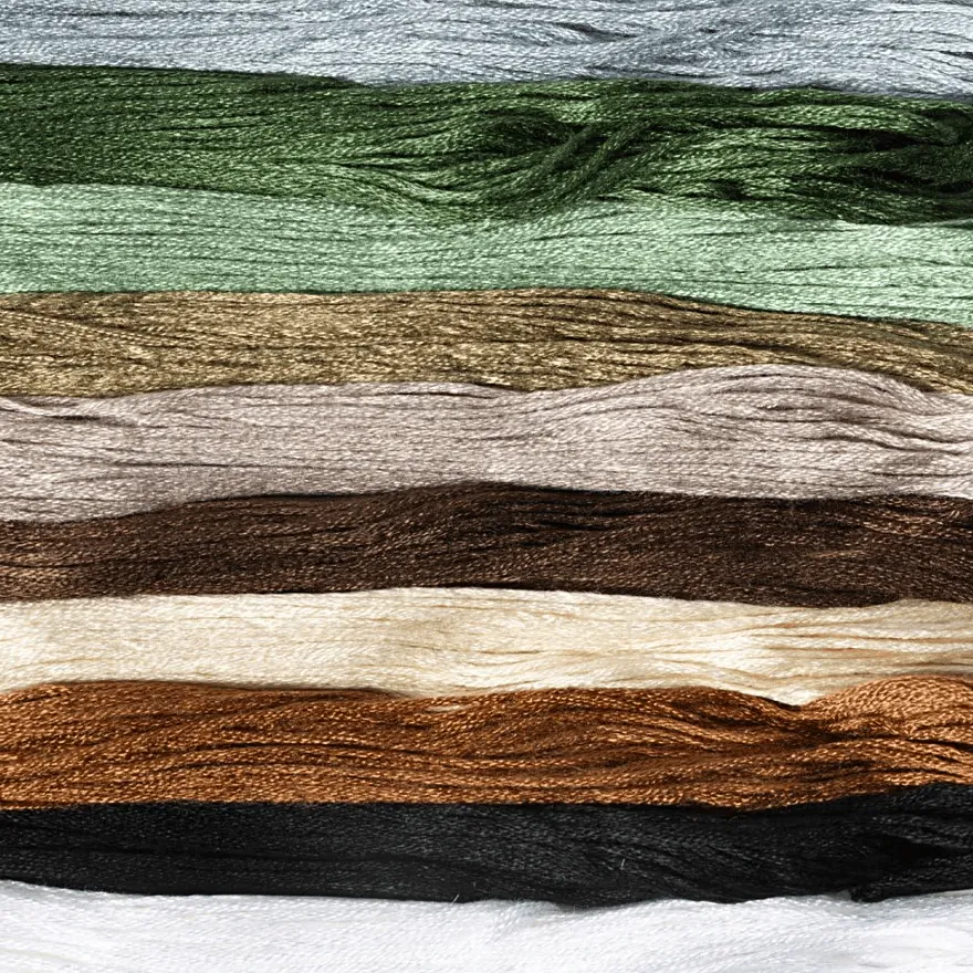 Broderigarn – Natur, 10 x 8 meter