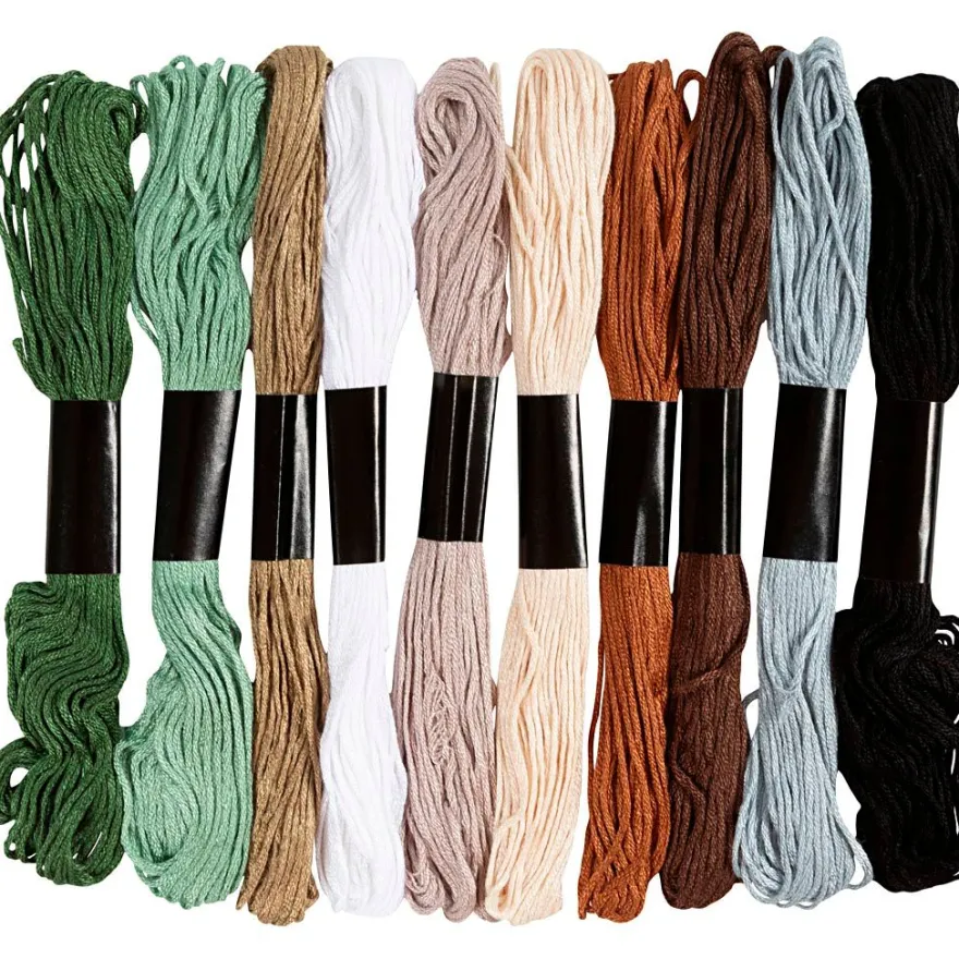 Broderigarn – Natur, 10 x 8 meter