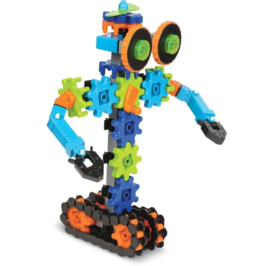 Bygg med kugghjul - Rörliga robotar