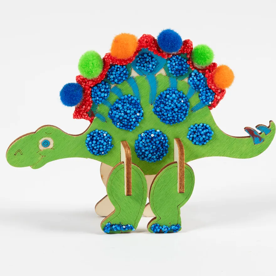 Bygg & måla – dinosaurier, 3 st.
