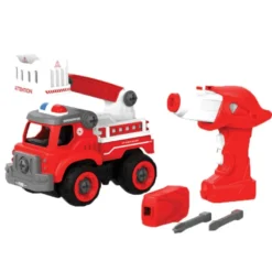Bygg själv-bil med fjärrkontroll - Brandbil, liten