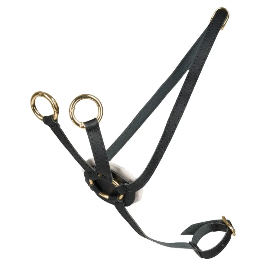 Cheval Roi-tillbehör - Martingal, Svart/guld