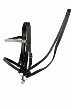 Cheval Roi-tillbehör - Träns, sort/silver-strass