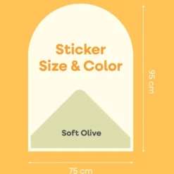 Cleverclixx | Magnetfolie 95 x 75 cm, Soft Olive