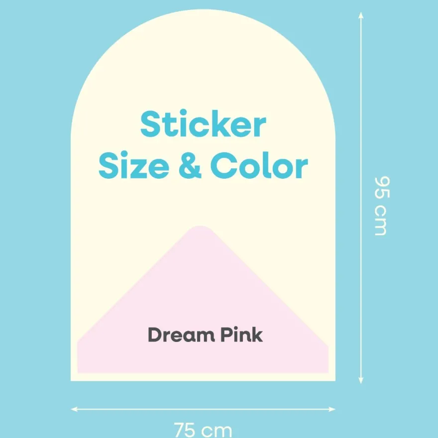 Cleverclixx | Magnetfolie 95 x 75 cm, Dream Pink