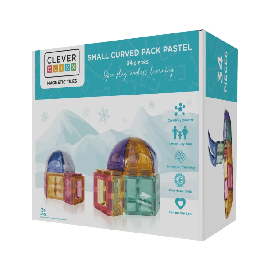 Cleverclixx | Pastel, kupol, 34 delar