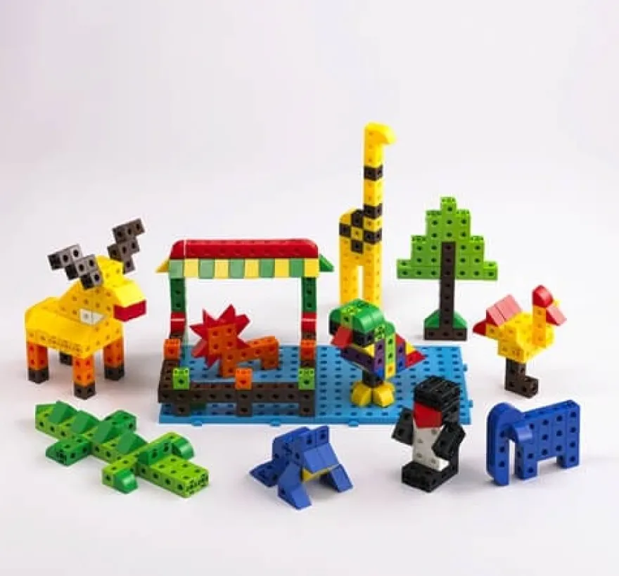 Cubes 2 cm - Set för skolklass m. 500 delar