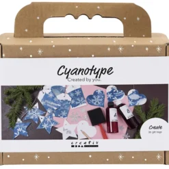Cyanotypi (ljustryck) – Julklappsetiketter, 36 st.