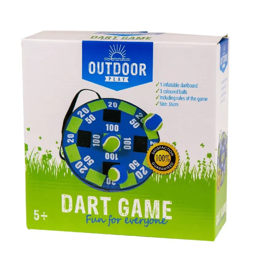 Dartspel med kardborrebollar