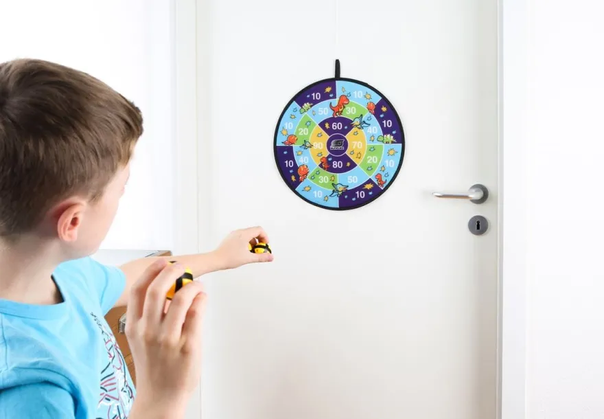 Dartspel med kardborre - Dubbelsidigt