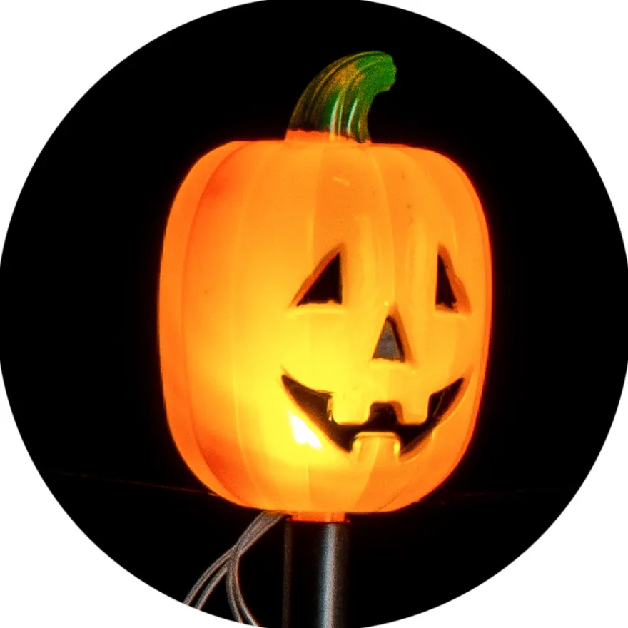 Dekorationsspjut med ljus – Pumpa, 4 st.