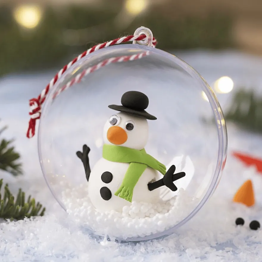 DIY-julhängen - Snögubbe