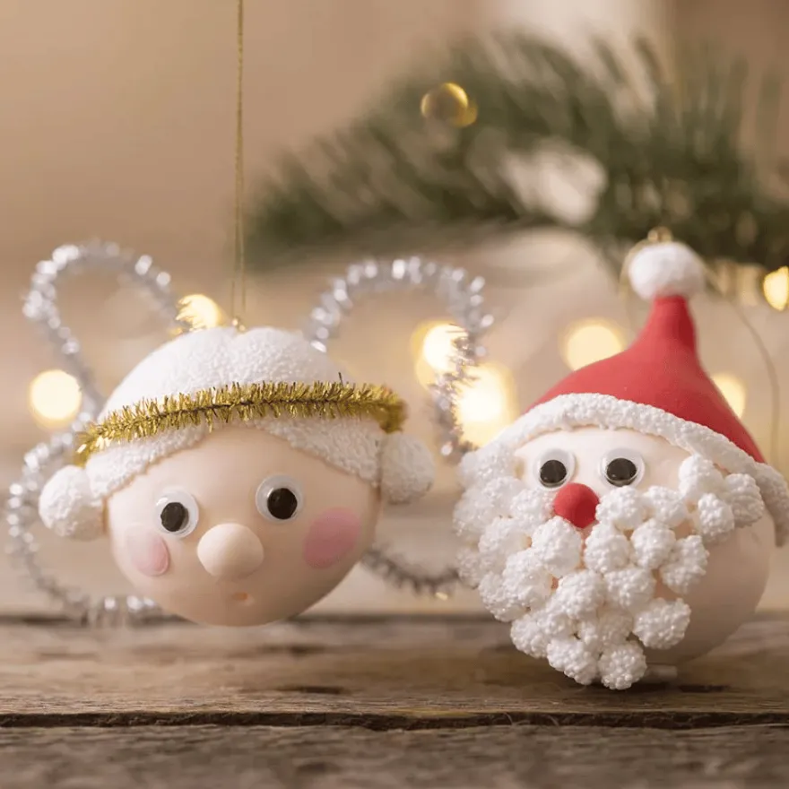 DIY-julkulor - Jultomte & ängel