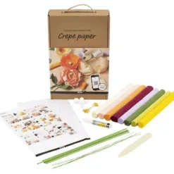 DIY-kit - Blommor i kräppapper