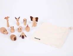 Djurvänner - Träfigurer, 10 st.