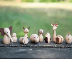 Djurvänner - Träfigurer, 10 st.