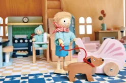 Dockhusfigur - Herr Goodwood och hund