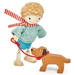 Dockhusfigur - Herr Goodwood och hund