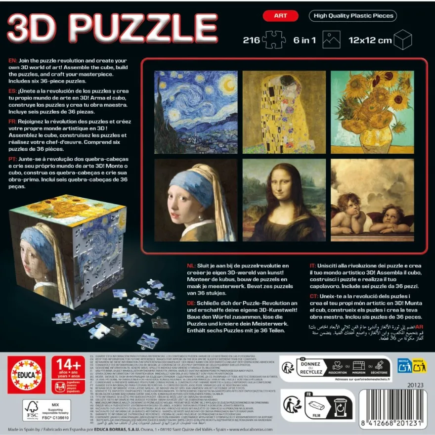 3D-pusselkub – Art