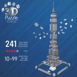3D-pussel med LED, 216 bitar – Empire State