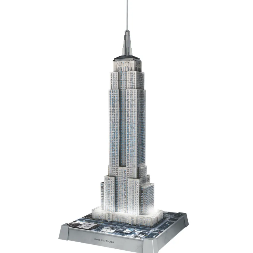 3D-pussel med LED, 216 bitar – Empire State
