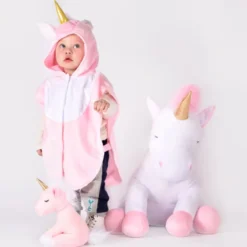 Enhörning, rosa, stl. 1-4 år