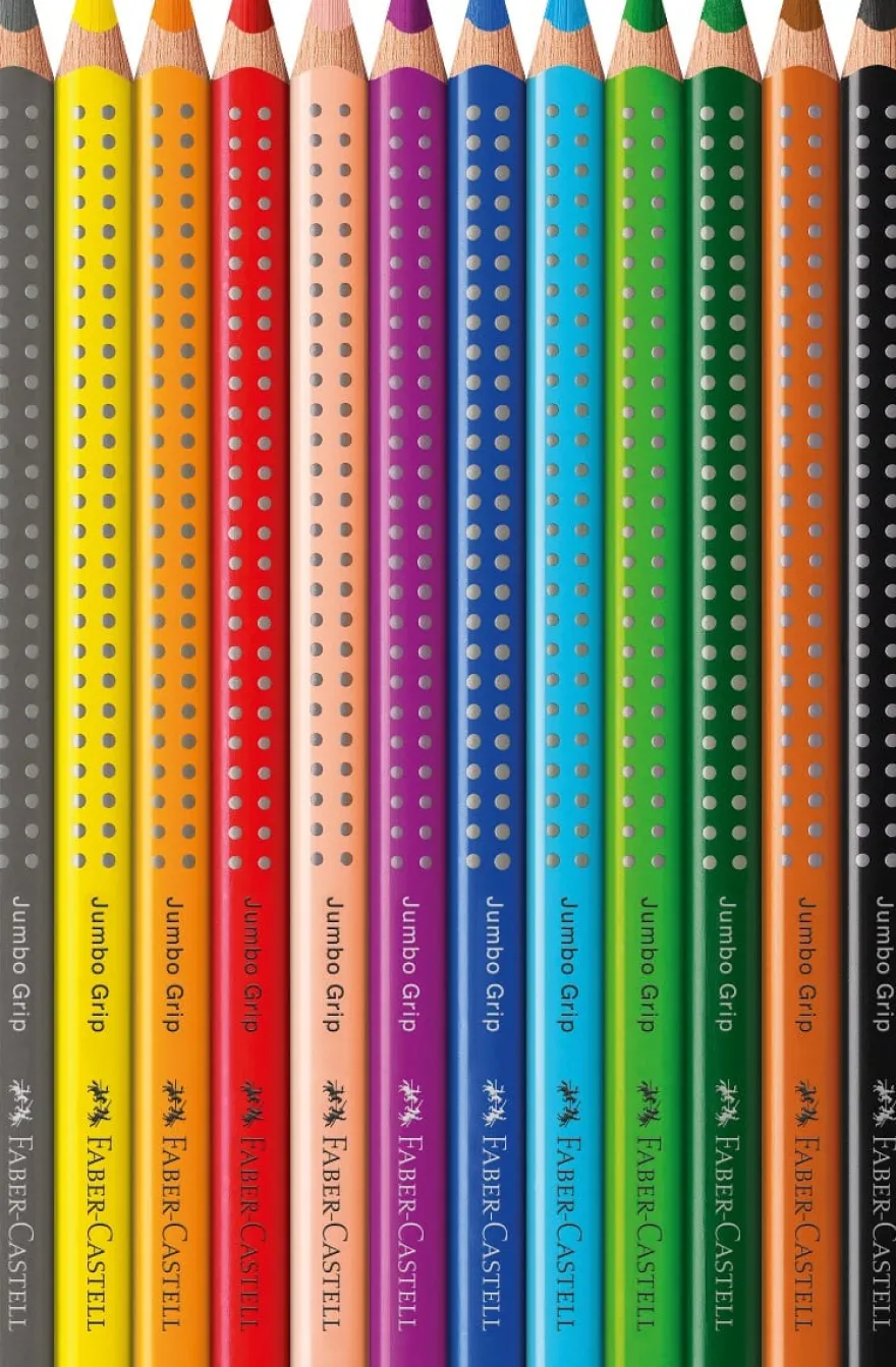 Faber Castell Färgpennor Jumbo Grip 12 st.