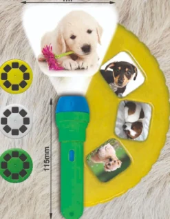 Ficklampa med diabilder - Hundvalpar